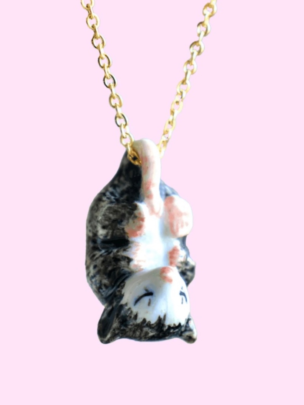 NIB Camp Hollow Baby Possum Necklace